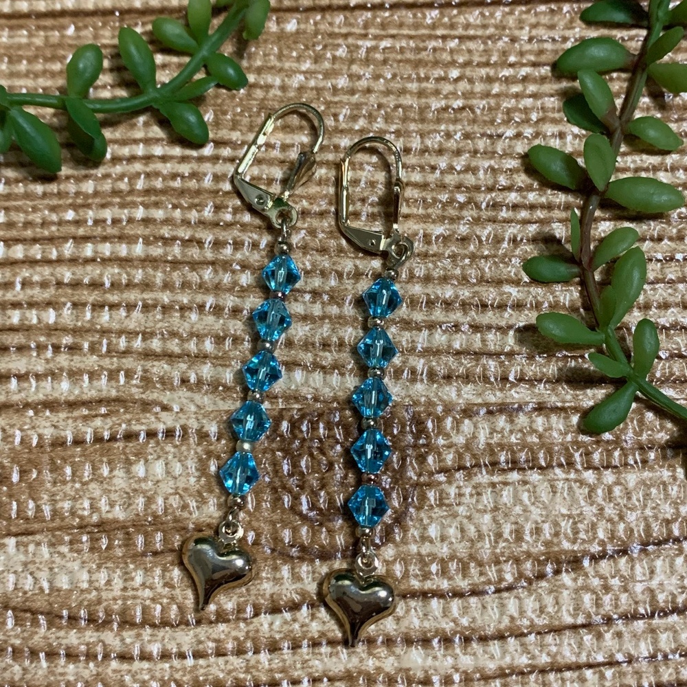 3/$25 Dangling Jewelry Heart Shape Earrings Pair